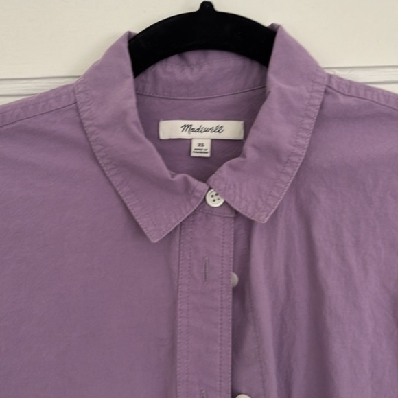 Madewell Women's Purple Shirt - Picture 3 of 7